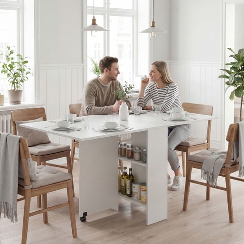 Foldable dining table - for, 4-6