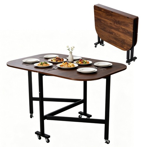 Mobile drop leaf dining table - drop,