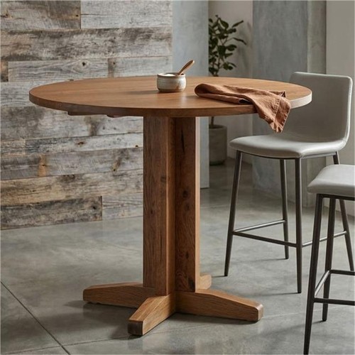 Rustic round drop leaf dining - rustic,