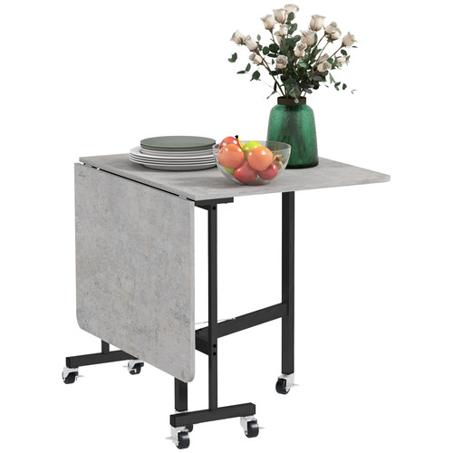 Drop leaf table with - table, wheels