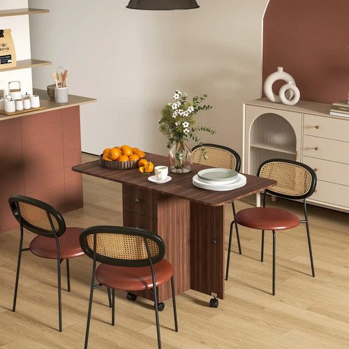 Homcom seater drop leaf - seater,