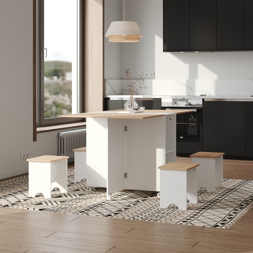 Folding drop leaf dining table - folding,