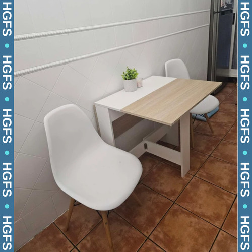 Oak drop leaf dining table - leaf,