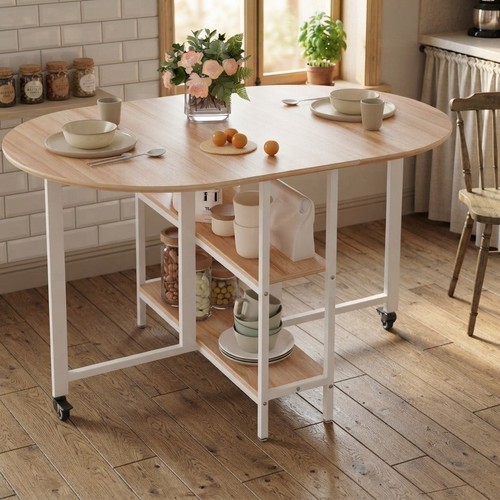 Elegant folding dining - dining, table