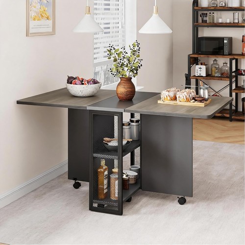 Folding dining table with - table, 2