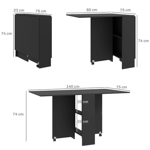 Foldable dining table - dining,