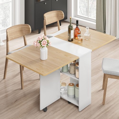Dining table with extendable - table,