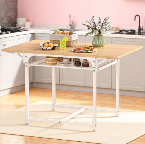 Folding kitchen dining table - kitchen,