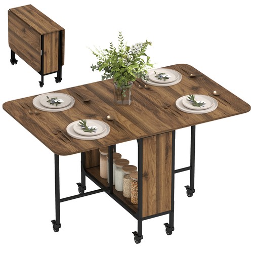 Homcom mobile drop leaf dining - drop,