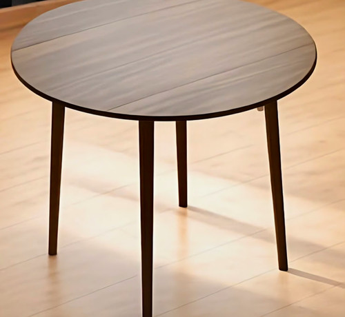 Homcom drop leaf round wood - homcom,