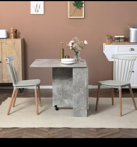 Homcom grey wood - drop, leaf
