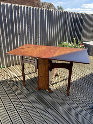 Wooden drop leaf dining table - leaf,